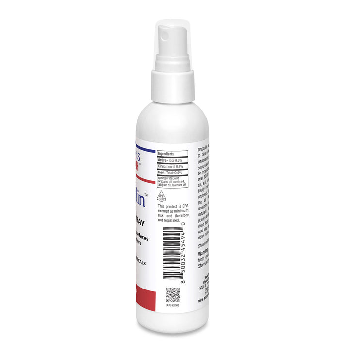 A white plastic spray bottle of Deltamethrin insecticide, shown from a three-quarter angle displaying the label details against a plain white background.