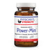 Physician's Strength Power-Min Magnesium Complex dietary supplement in an amber plastic bottle with a white cap and a white label featuring blue and red text.