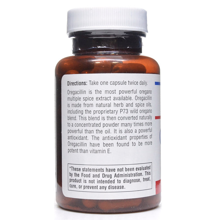 Physician's Strength Oregacillin 90 capsules suggested use label