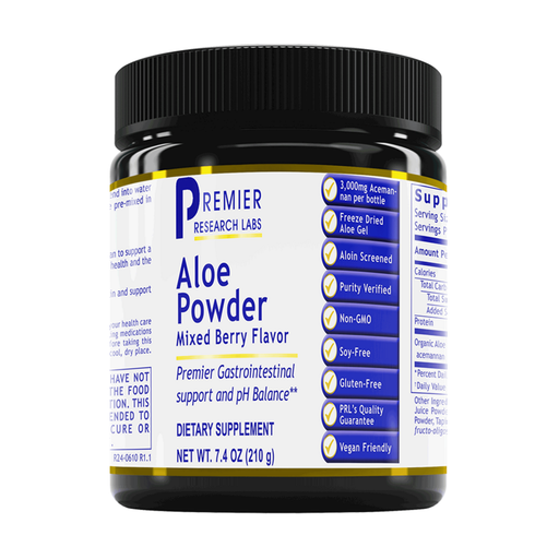 Premier Research Labs Aloe Powder Mixed Berry, 210 g, front of bottle