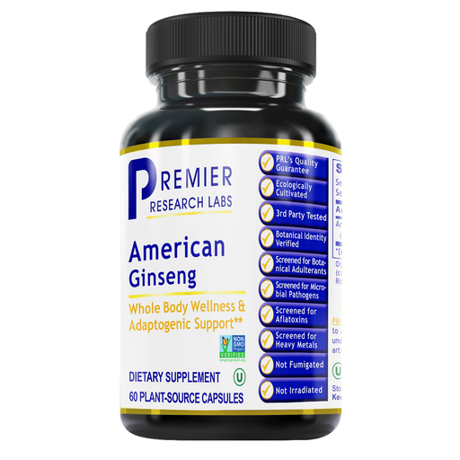 Premier Research Labs American Ginseng 900 mg, 60 capsules, front of bottle