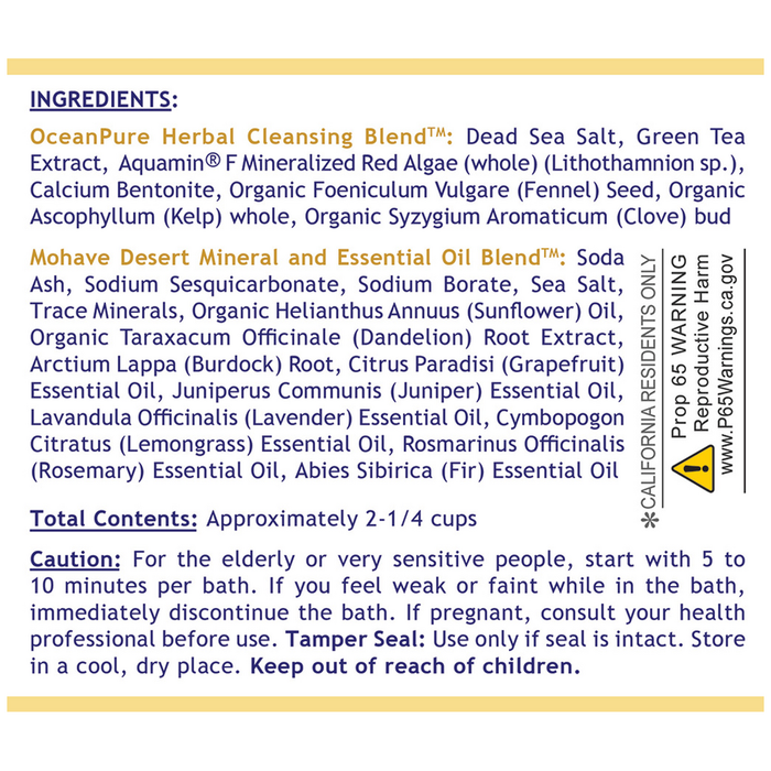 Premier Research Labs Medi-Body Bath 19 oz ingredients label