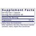 Premier Research Labs Premier Pregnenolone 100 mg 60 capsules supplement facts label