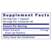 Premier Research Labs UltraPollen 45 capsules supplement facts label