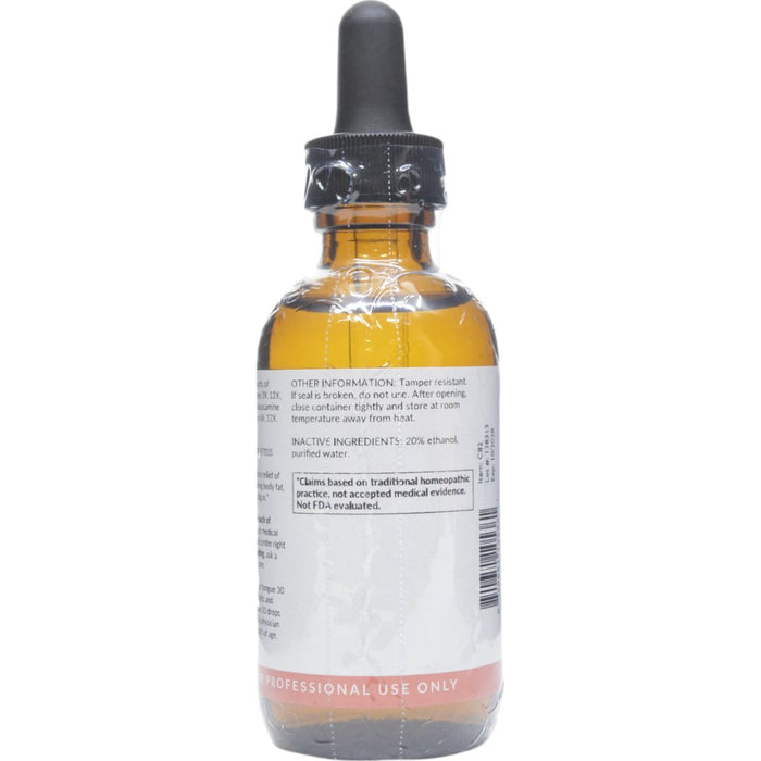 Professional Formulas A-L-O Liquid Drops 2 oz directions and inactive ingredients label