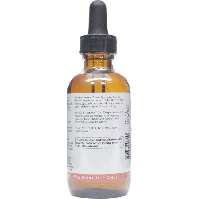 Professional Formulas Abdominal Pain Drops 2 oz directions and inactive ingredients label