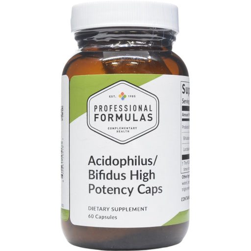 Professional Formulas Acidophilus-Bifidus High Potency, 60 capsules, front of bottle