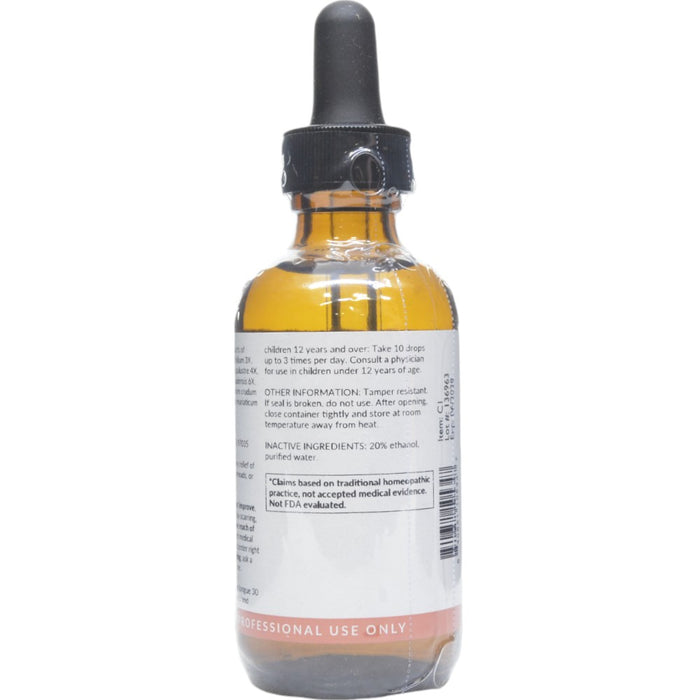 Professional Formulas Acne Drops 2 oz directions and inactive ingredients label