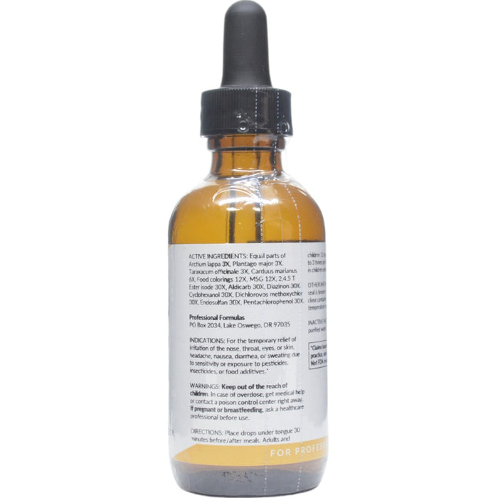 Professional Formulas Addex 2 oz active ingredients label
