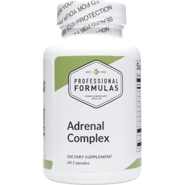 Professional Formulas Adrenal Complex, 60 capsules, front of bottle