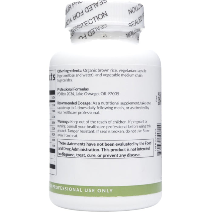 Professional Formulas Adrenal Complex 60 capsules suggested use label