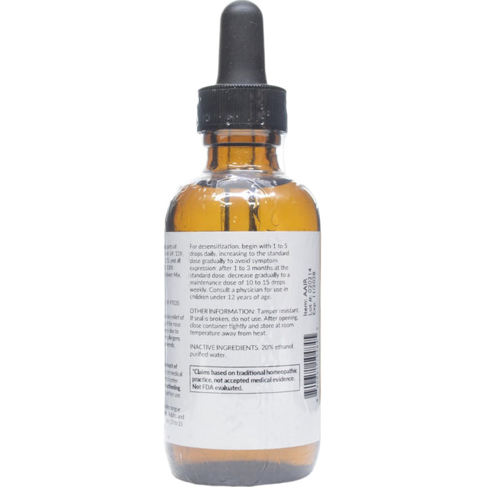 Professional Formulas Airborne Allersode 2 oz directions and inactive ingredients label