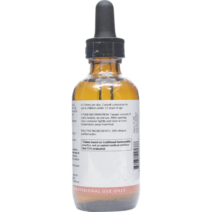 Professional Formulas Alopecia Formula 2 oz directions and inactive ingredients label