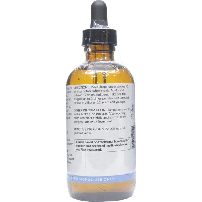 Professional Formulas Andro Stim Liquescence 4 oz directions and inactive ingredients label