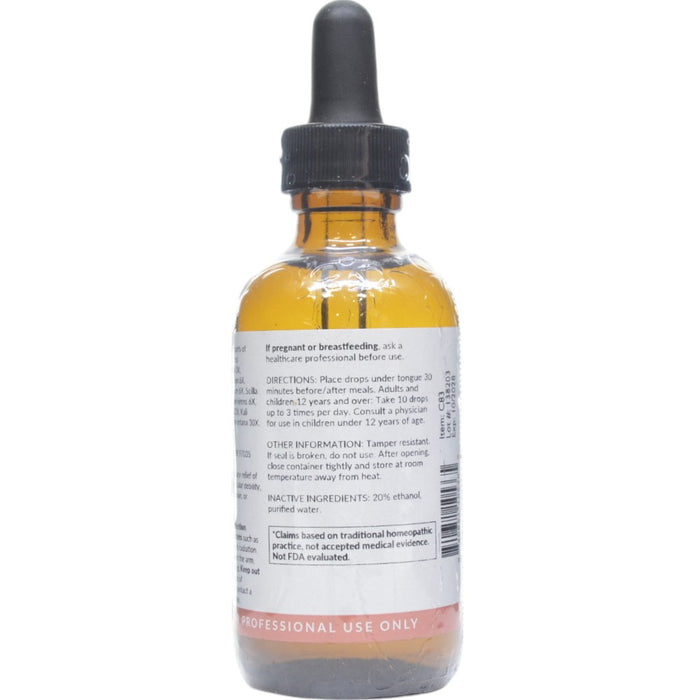 Professional Formulas Angina Drops 2 oz directions and inactive ingredients label