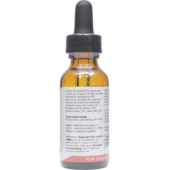 Professional Formulas Argentum Combination 1 oz active ingredients label