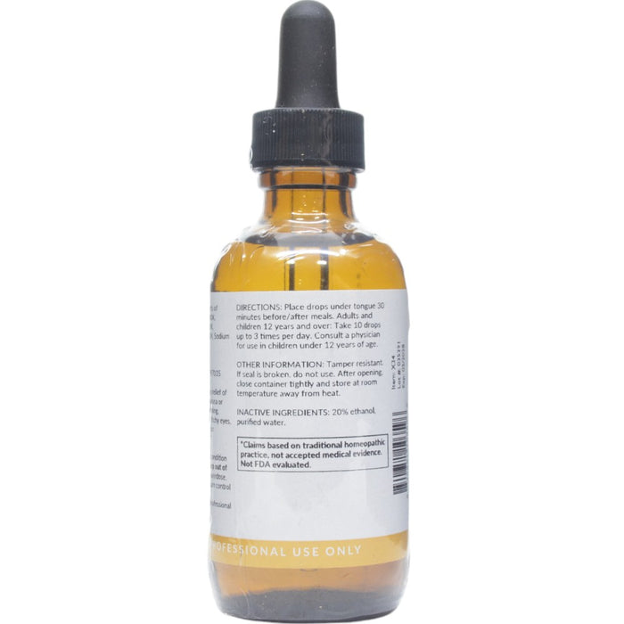 Professional Formulas Artificial Sweetener Detox 2 oz directions and inactive ingredients label