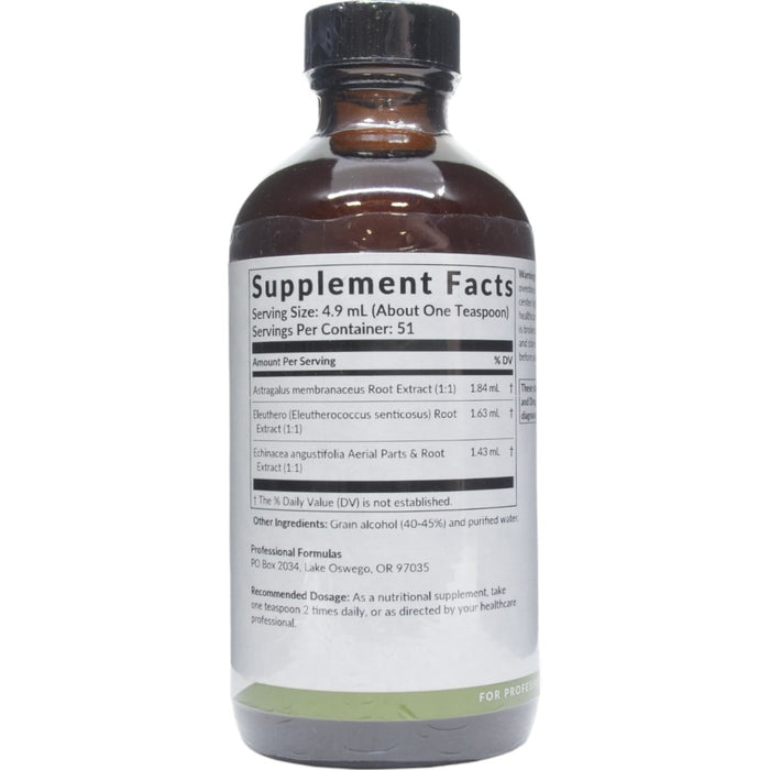 Professional Formulas Astragalus Complex 8.4 oz supplement facts label