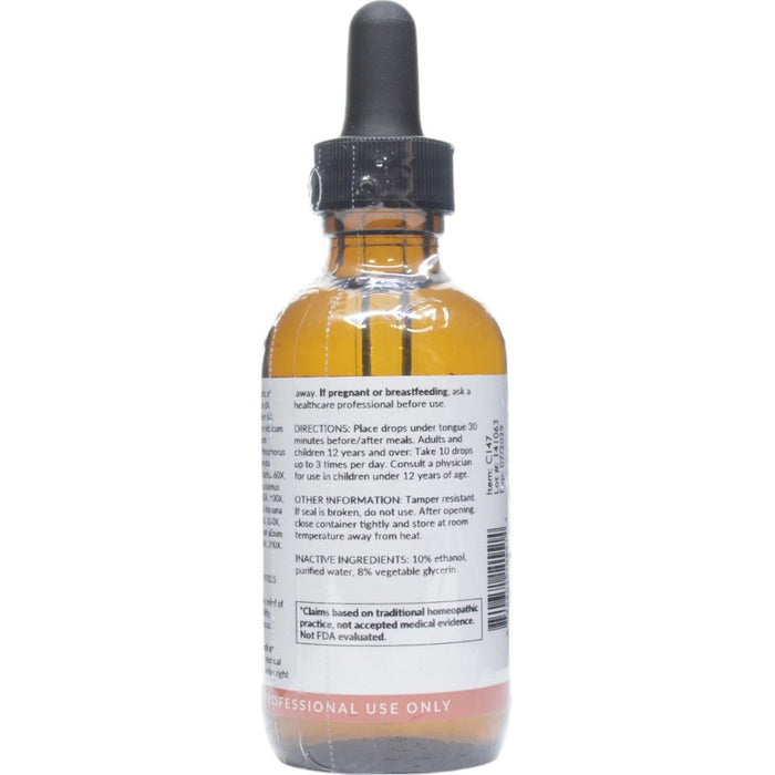 Professional Formulas Attention Deficit Severe Drops 2 oz directions and inactive ingredients label