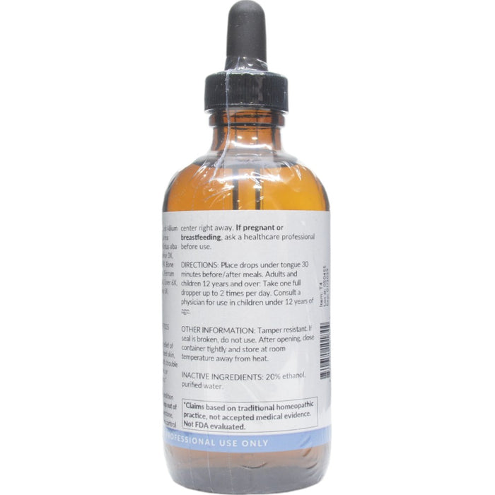 Professional Formulas Blood Stim Liquescence 4 oz directions and inactive ingredients label