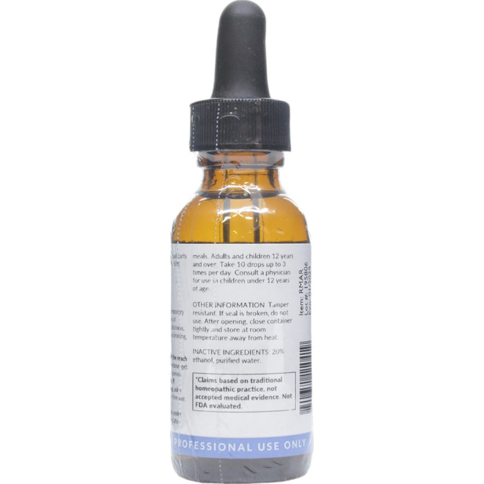 Professional Formulas Bone Marrow Drops 1 oz directions and inactive ingredients label