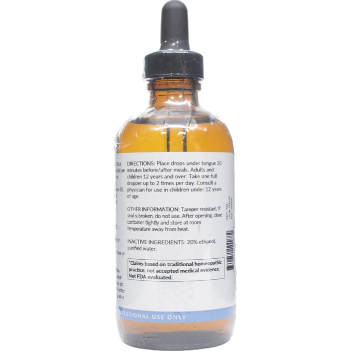 Professional Formulas C-Balance Liquescence 4 oz directions and inactive ingredients label