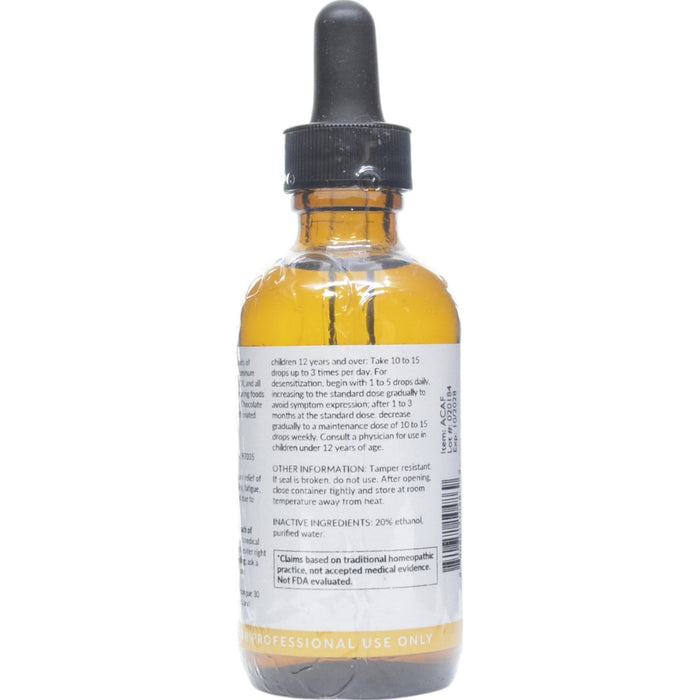 Professional Formulas Caffeine Mix 2 oz directions and inactive ingredients label