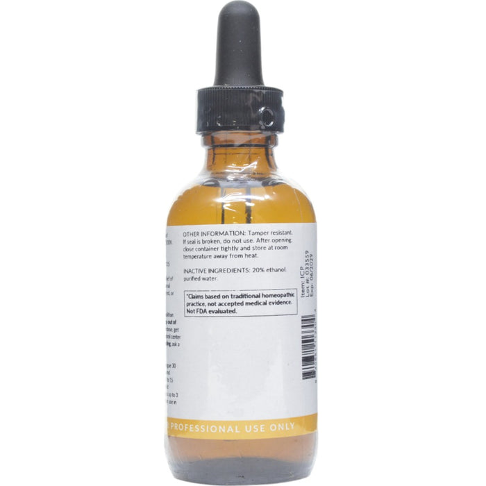 Professional Formulas Candida Parapsilosis Nosode 2 oz directions and inactive ingredients label