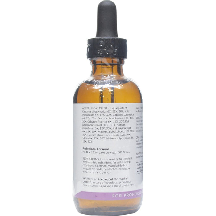 Professional Formulas Cell Salt Combination 2 oz active ingredients label