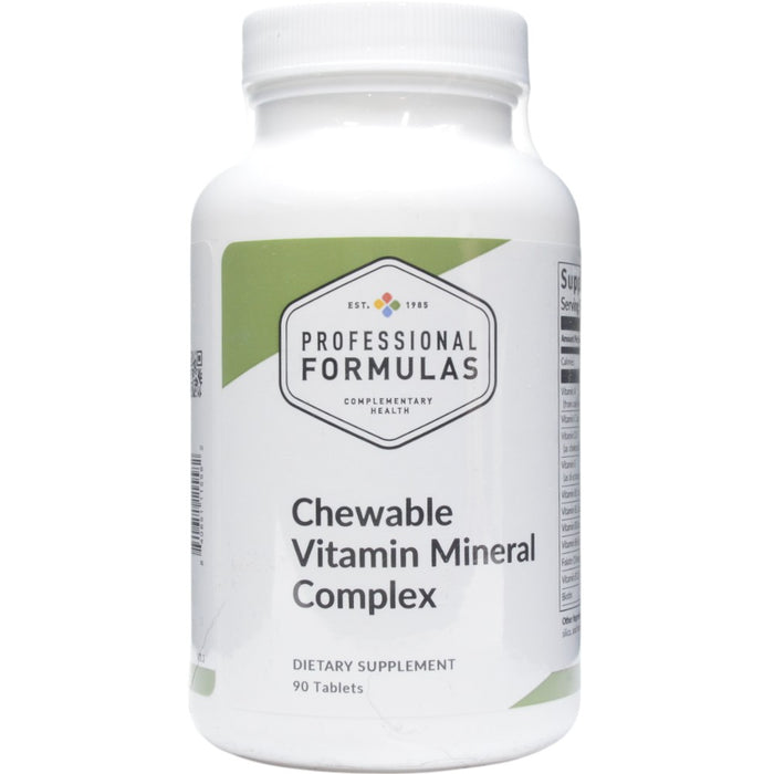 Professional Formulas Chewable Vitamin Mineral Complex, 90 tablets, front of bottle