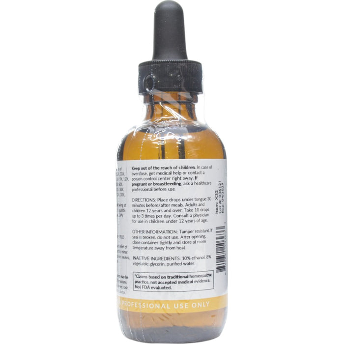 Professional Formulas Childhood Immunization Detox 2 oz directions and inactive ingredients label