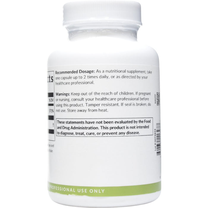 Professional Formulas Chromium Plus 120 capsules directions label