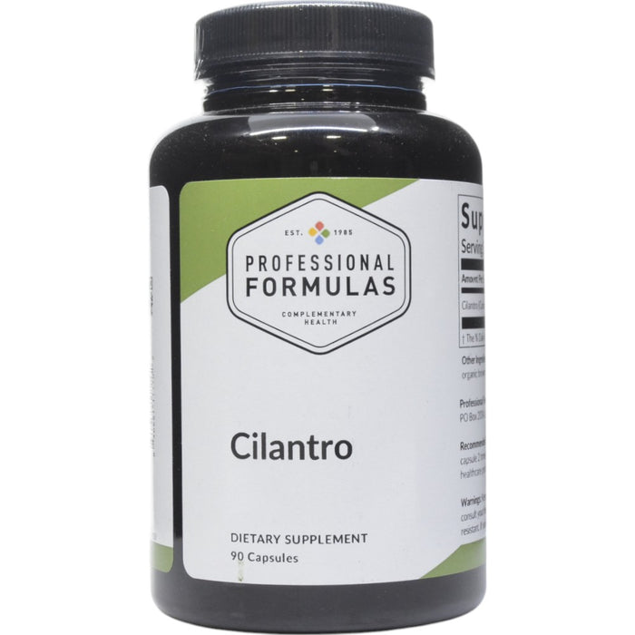 Professional Formulas Cilantro, 90 capsules, front of bottle