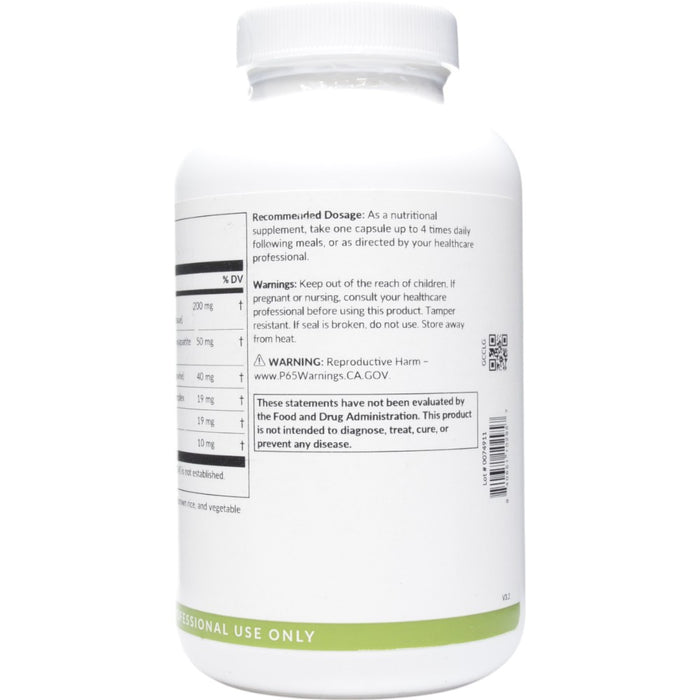 Professional Formulas Collagen Complex 180 capsules directions label