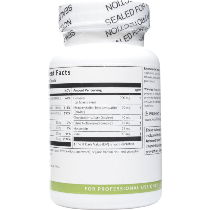 Professional Formulas Collagen Complex 60 capsules supplement facts label, continued