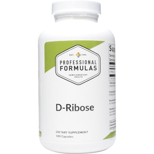 Professional Formulas D-Ribose, 180 capsules, front of bottle