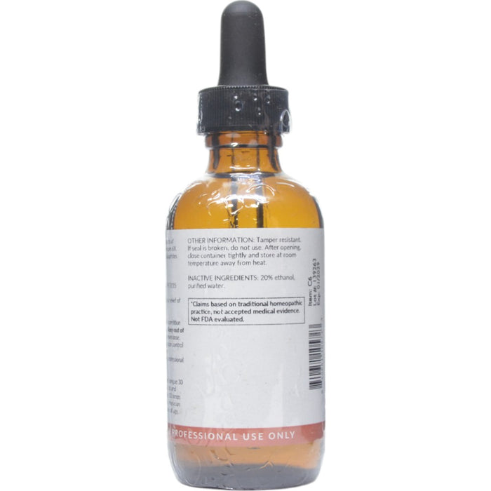 Professional Formulas Dry Eczema Drops 2 oz directions and inactive ingredients label