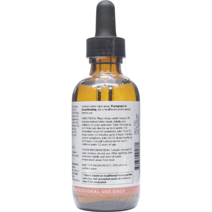 Professional Formulas Epstein Barr Drops 2 oz directions and inactive ingredients label