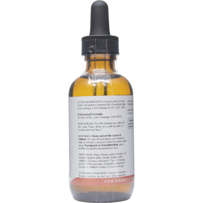 Professional Formulas Essential Fatty Acid Drops 2 fl oz active ingredients label