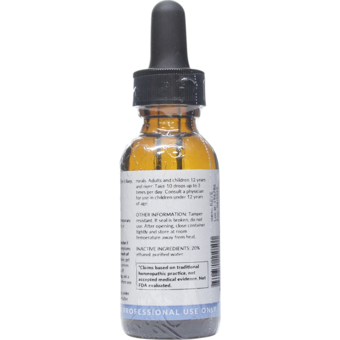 Professional Formulas Eye Drops 1 oz directions and inactive ingredients label
