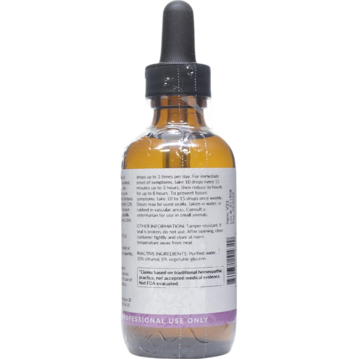 Professional Formulas Gastroenteritis Aid 2 oz directions and inactive ingredients label