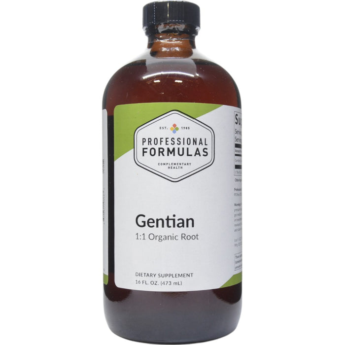 Professional Formulas Gentian (Gentiana lutea), 16 oz, front of bottle