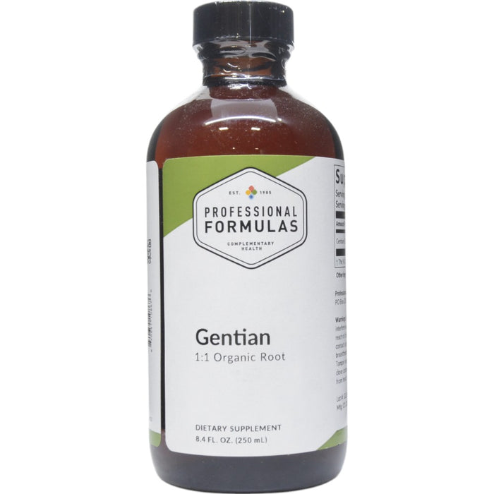 Professional Formulas Gentian (Gentiana lutea), 8.4 oz, front of bottle