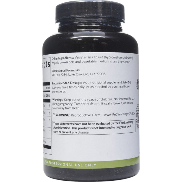 Professional Formulas GlucoEase 90 capsules suggested use label