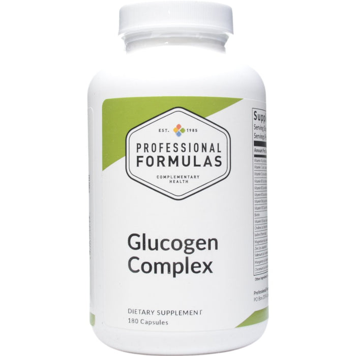 Professional Formulas Glucogen Complex, 180 capsules, front of bottle