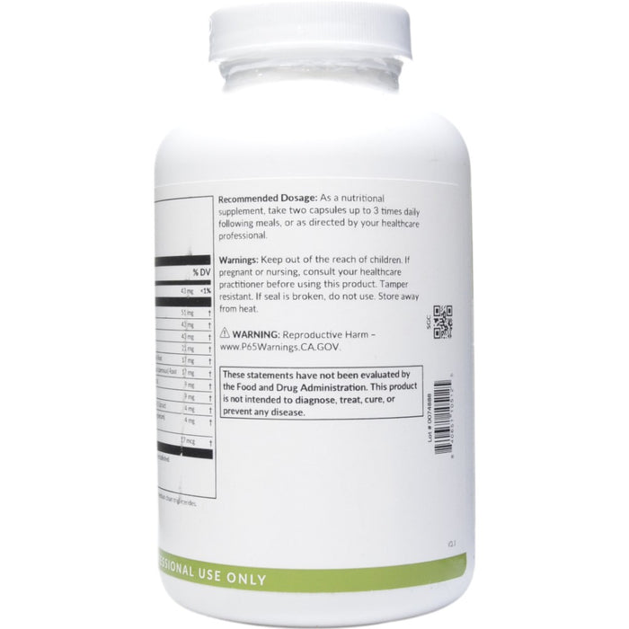 Professional Formulas Glucogen Complex 180 capsules suggested use label