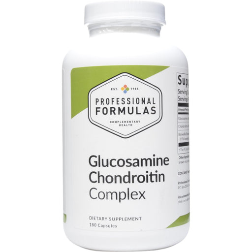 Professional Formulas Glucosamine Chondroitin Complex, 180 capsules, front of bottle