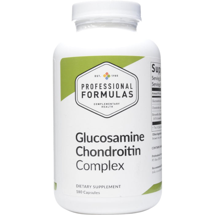 Professional Formulas Glucosamine Chondroitin Complex, 180 capsules, front of bottle