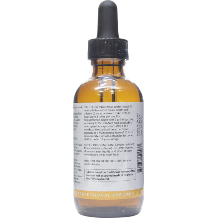 Professional Formulas Grain & Seed Mix Allersode 2 oz directions and inactive ingredients label