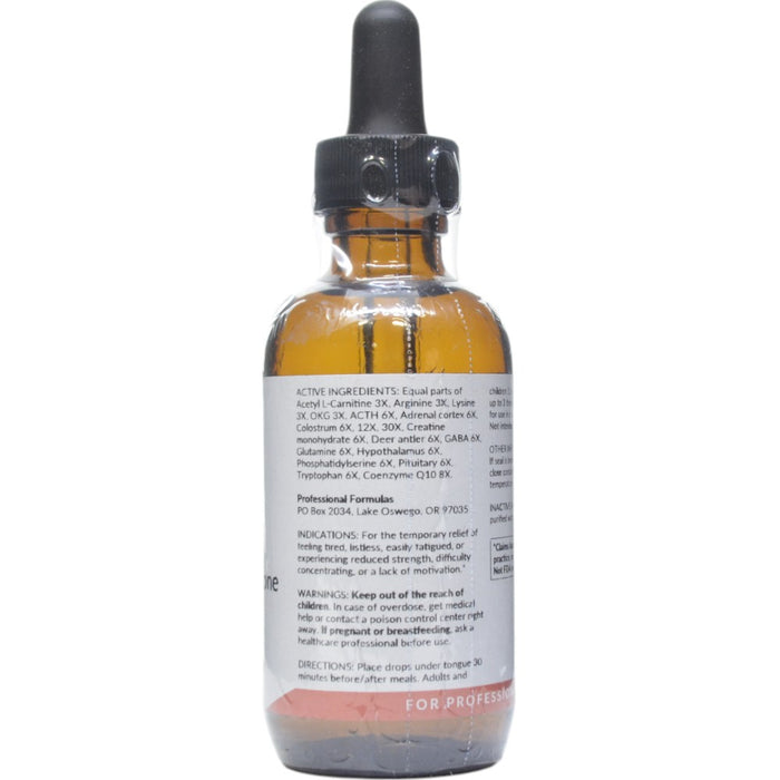 Professional Formulas Growth Hormone Drops 2 oz active ingredients label